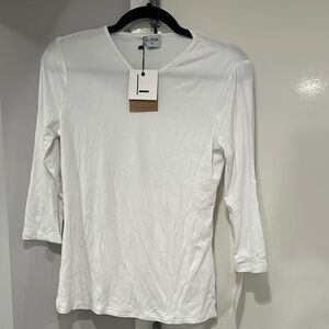 Dress Blank 3/4 sleeve ribbed v-neck tee